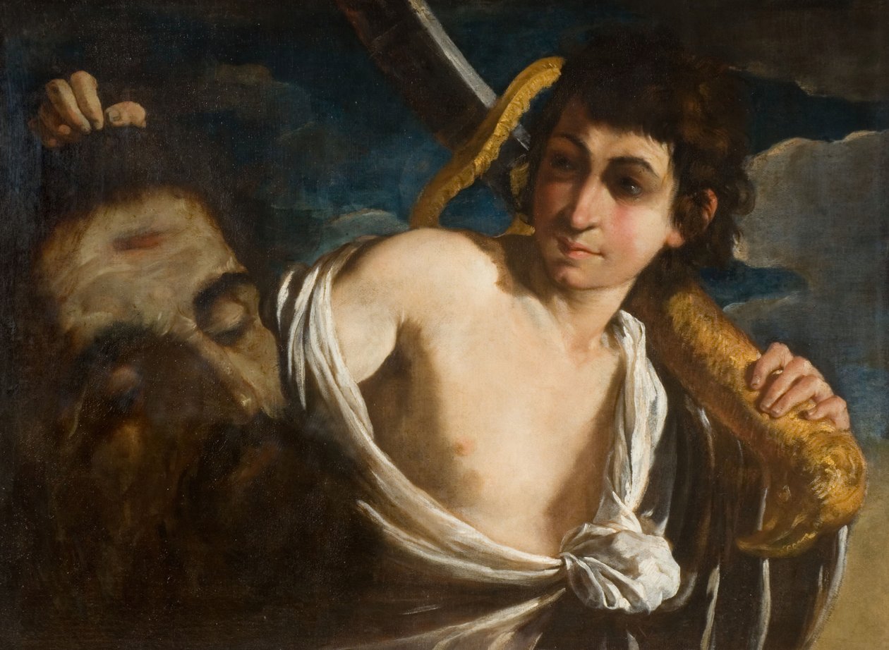 David med hodet til Goliat, 1630-1660. av Giuseppe Caletti