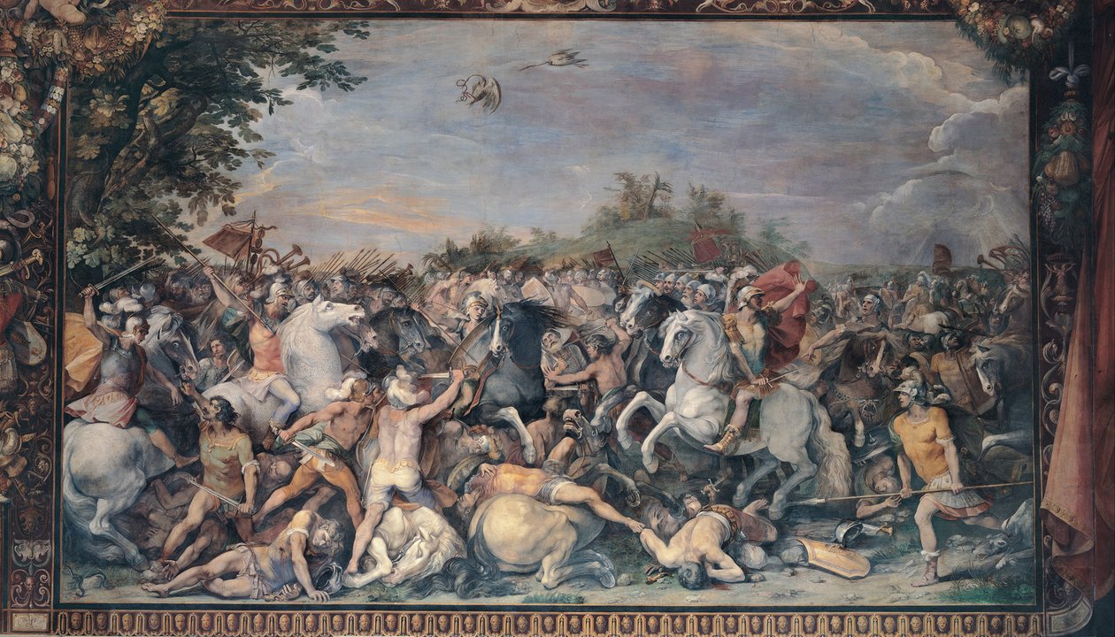 Kamp mot innbyggerne i Veii og Fidenae, 1598-1599 av Giuseppe Cesari