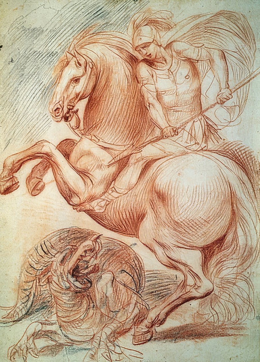 Dragemiraklet til St. George av Giuseppe Cesari