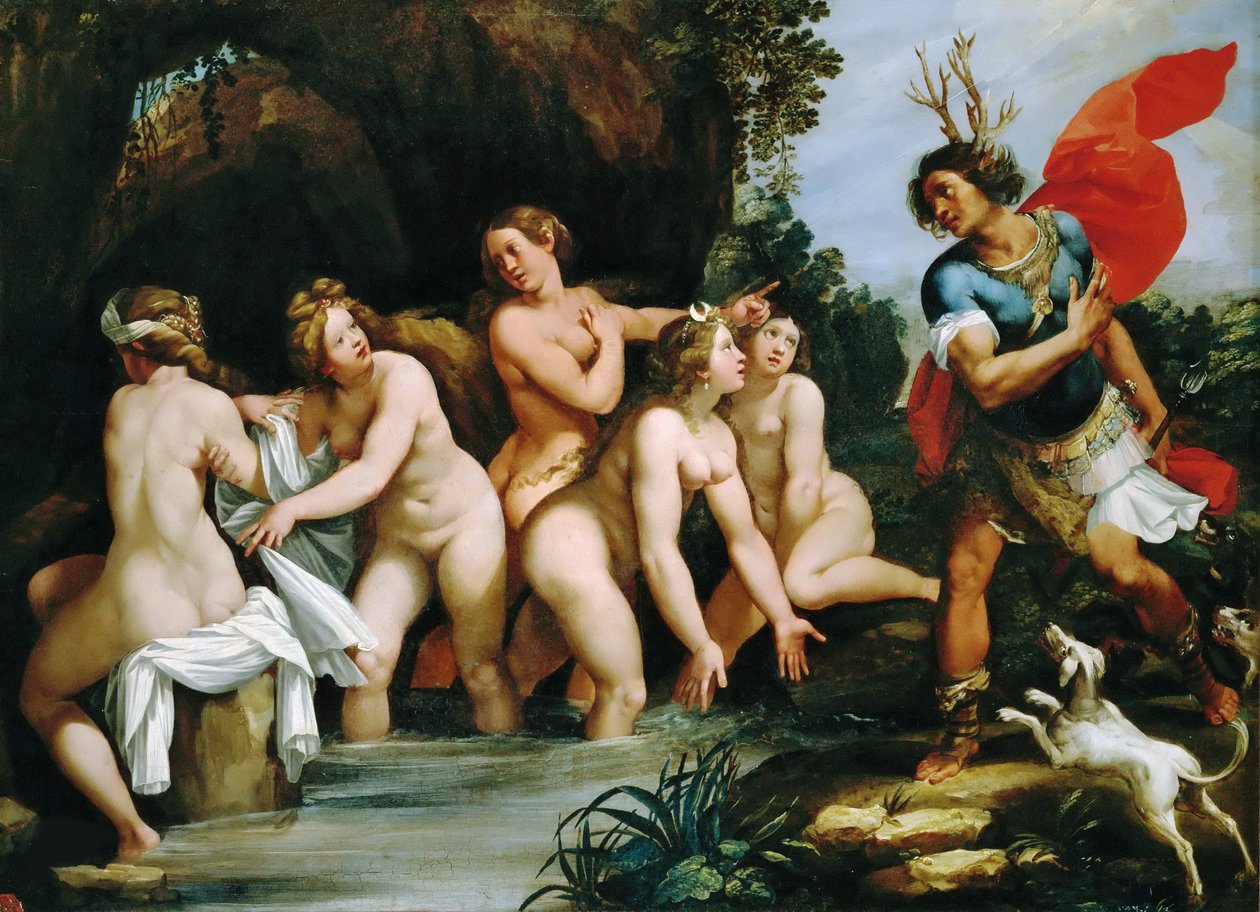 Diana og Actaeon, ca 1600-1603. av Giuseppe Cesari
