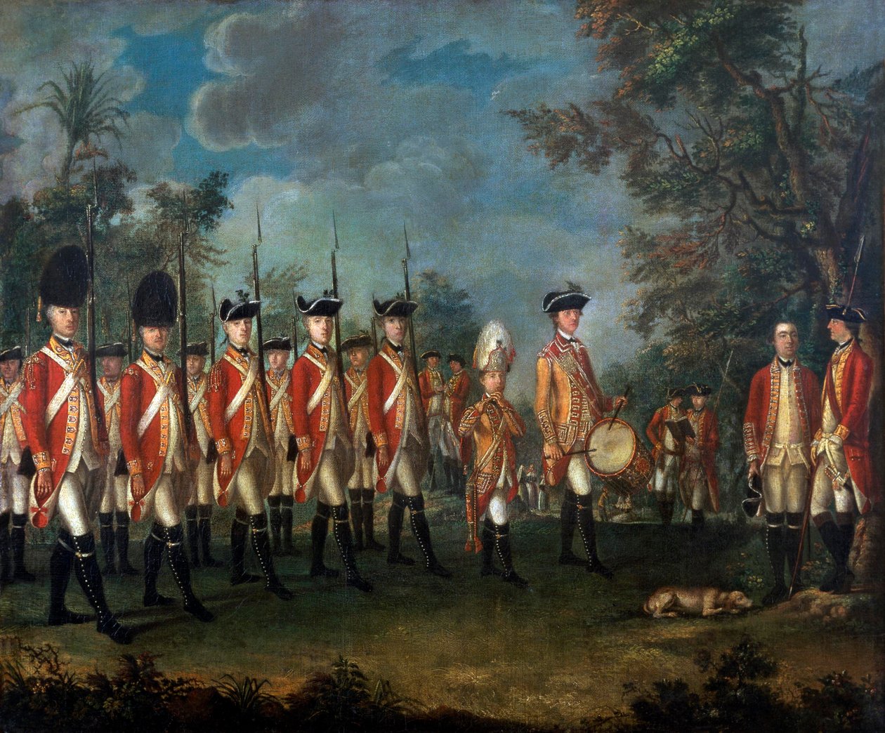Lord George Lennox, oberst i det 25. fotregiment, ca. 1771 (olje på lerret) av Giuseppe Chiesa