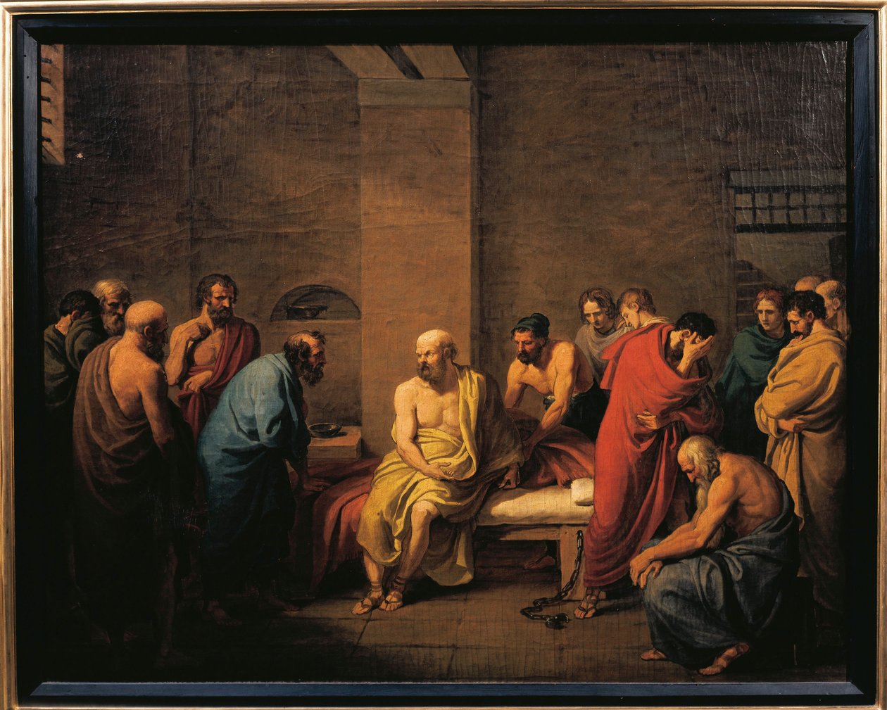 Italia, Cremona, Sokrates død av Giuseppe Diotti