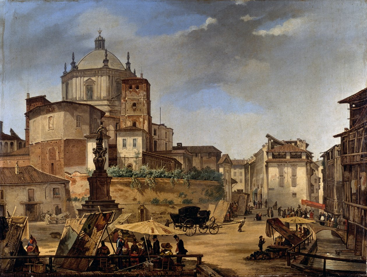 St Lawrence-kirken i Milano av Giuseppe Elena