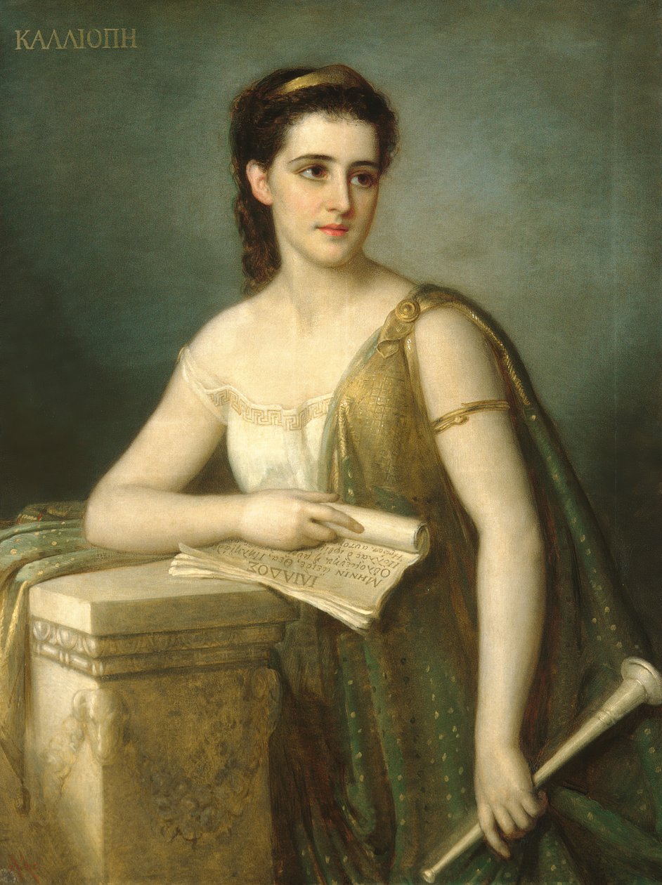 Calliope, 1869. av Giuseppe Fagnani