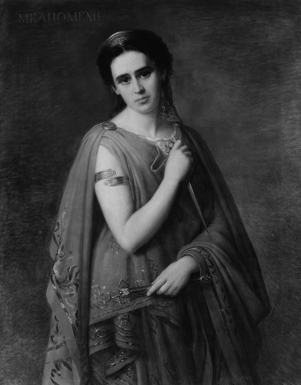 Melpomene, 1869 av Giuseppe Fagnani