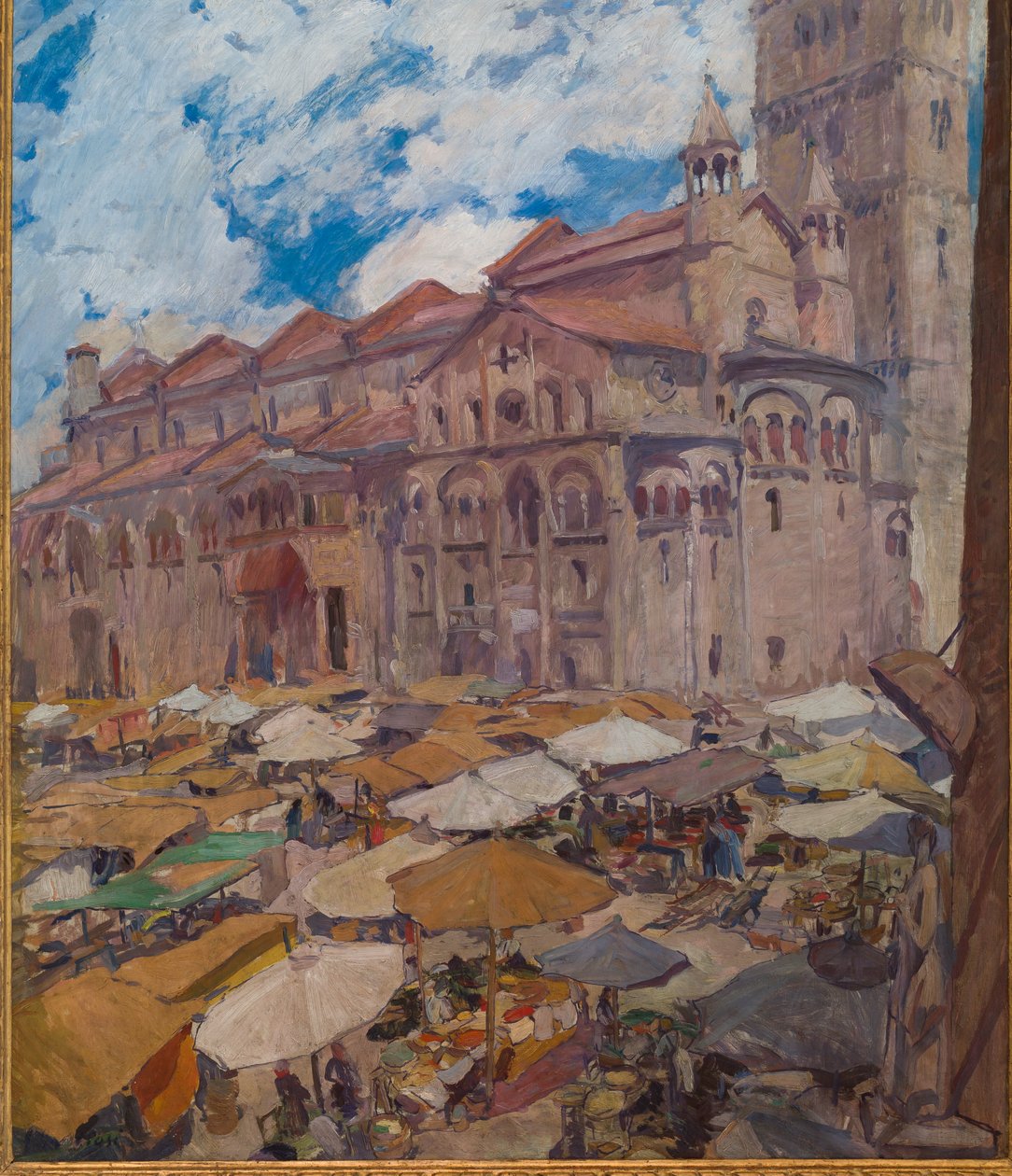Grande Square i Modena (oljemaleri på lerret) av Giuseppe Graziosi