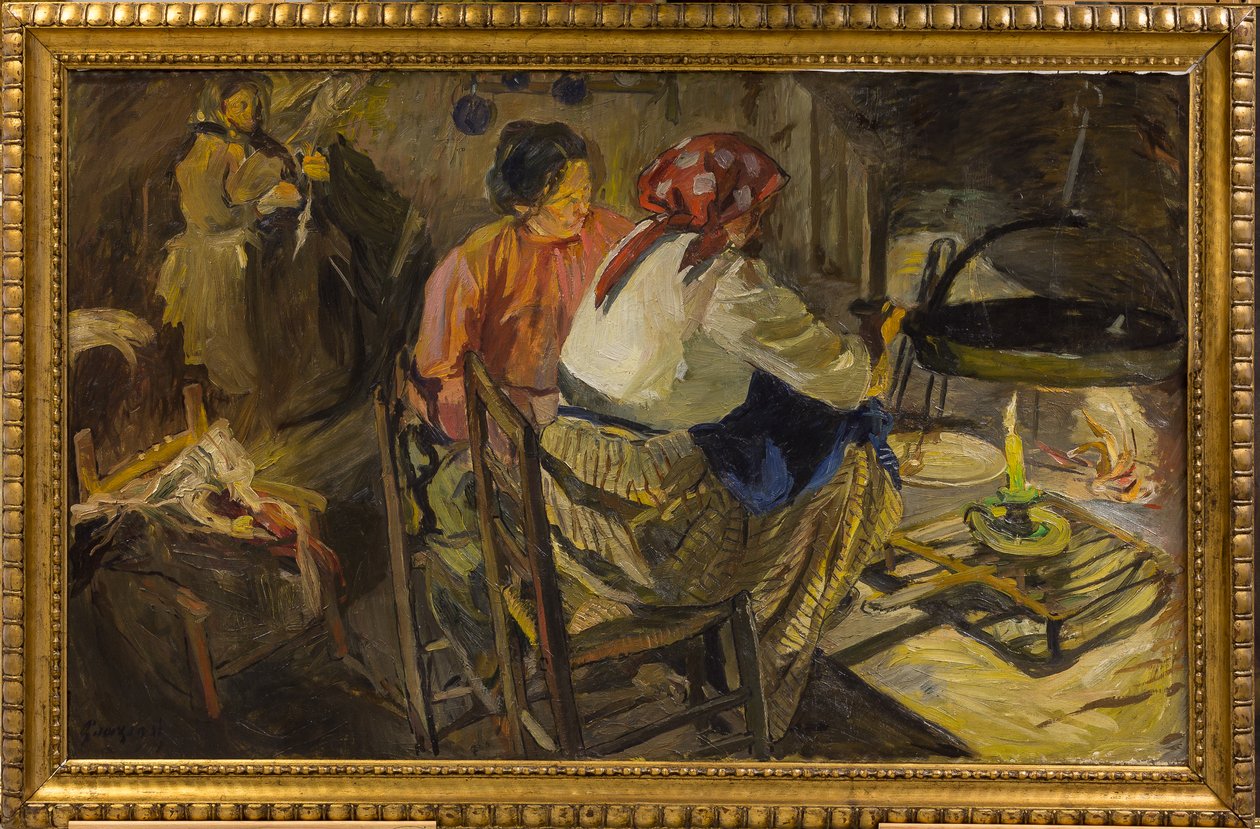 Kveldsmat (olje på lerret) av Giuseppe Graziosi
