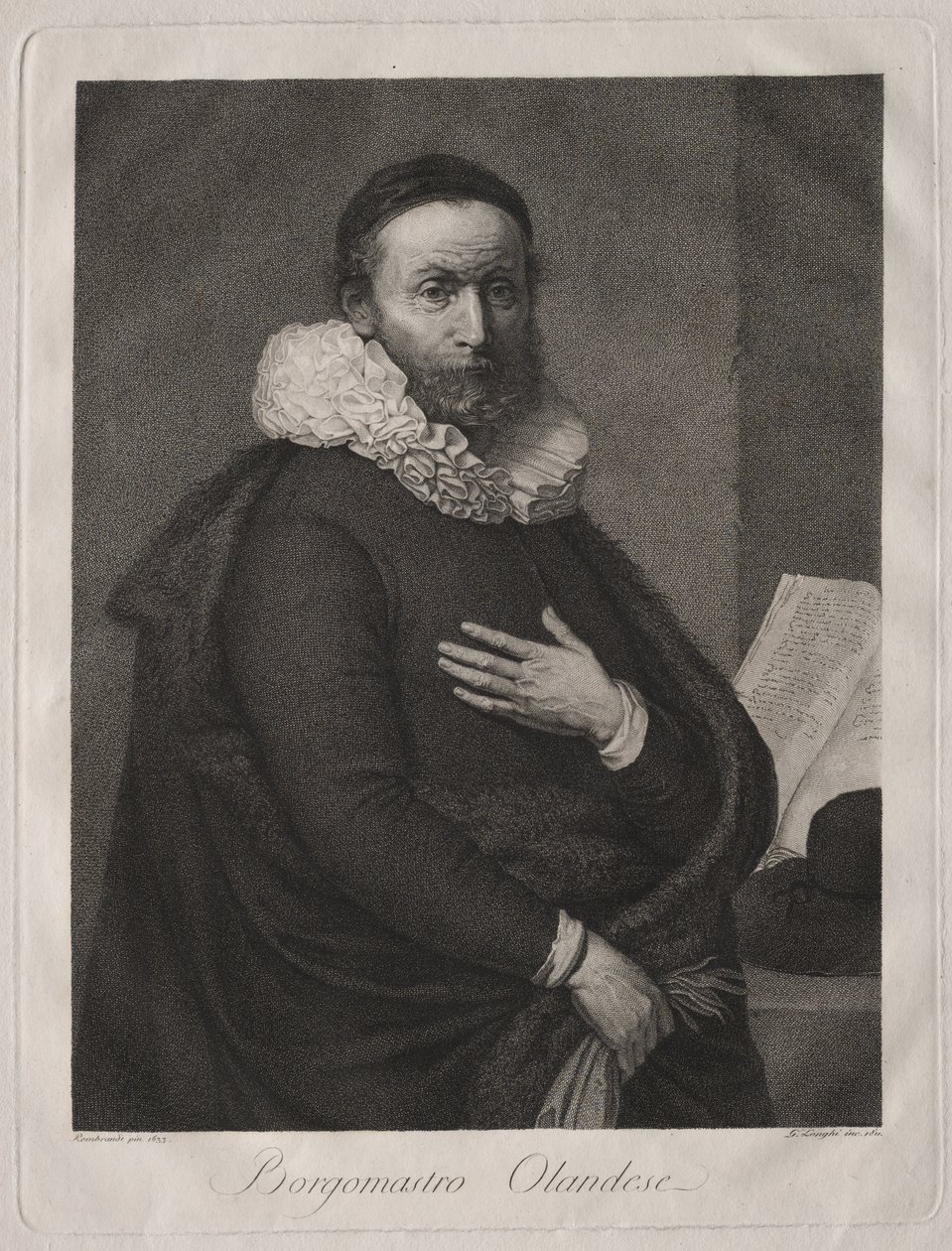 Den nederlandske borgermesteren av Giuseppe Longhi