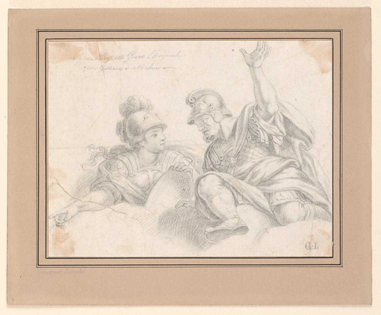 To romerske soldater i samtale av Giuseppe Longhi