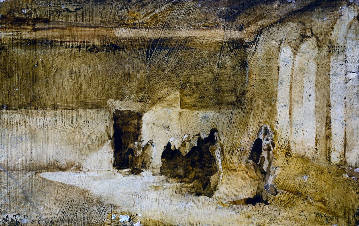 Periodisk stue, 1900-tallet (olje på papp) av Giuseppe Maggi