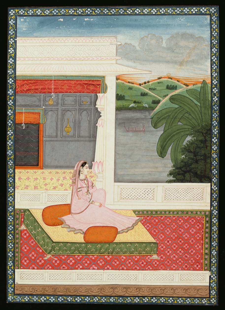 En ensom dame venter på nyheter om sin elsker, ca. 1800 av Giuseppe Maggiolini