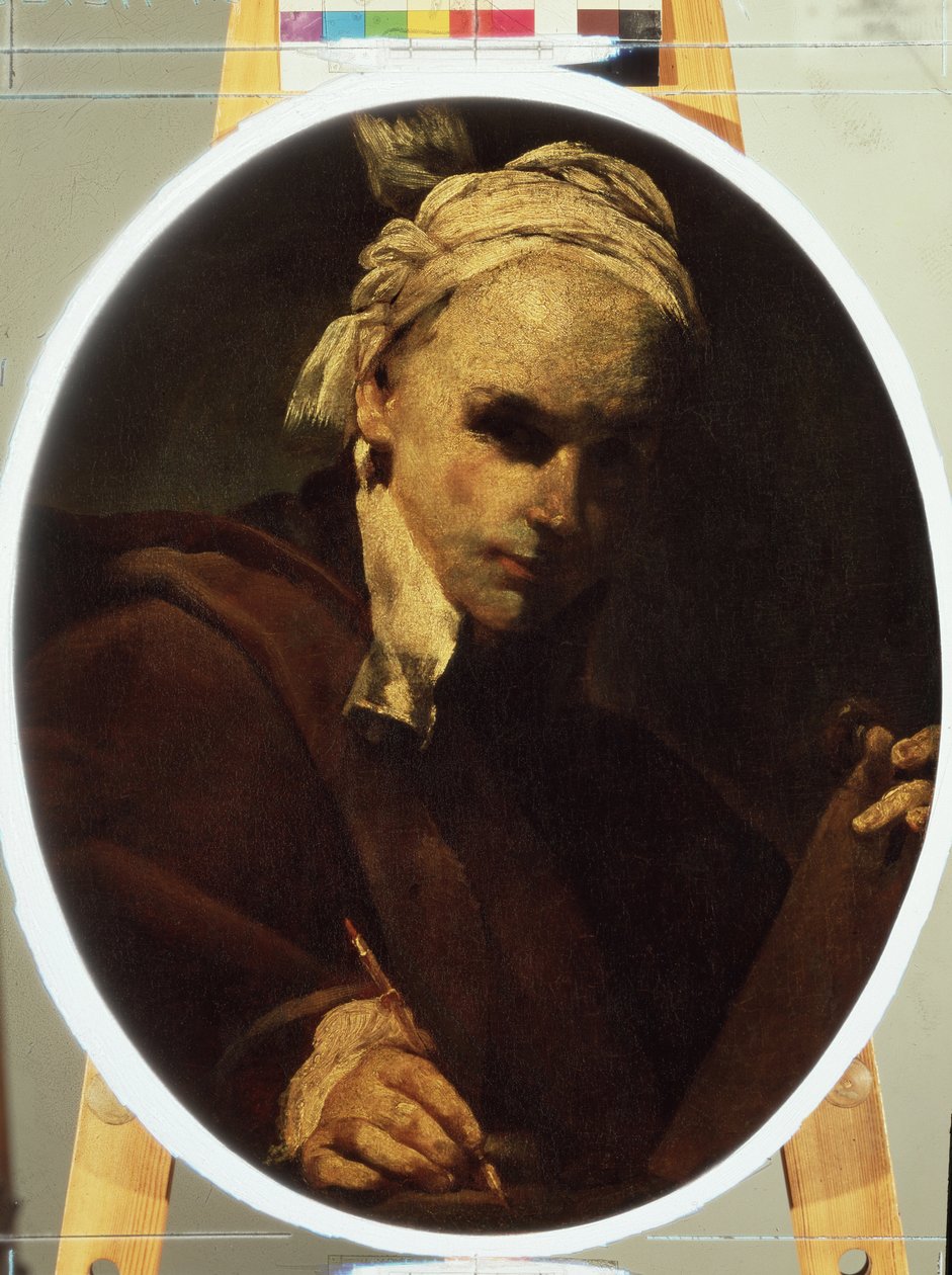""Selvportrett"" (Selvportrett) Maleri av Giuseppe Maria Crespi (1665-1747) rundt 1700 Pushkin-museet, Moskva av Giuseppe Maria Crespi