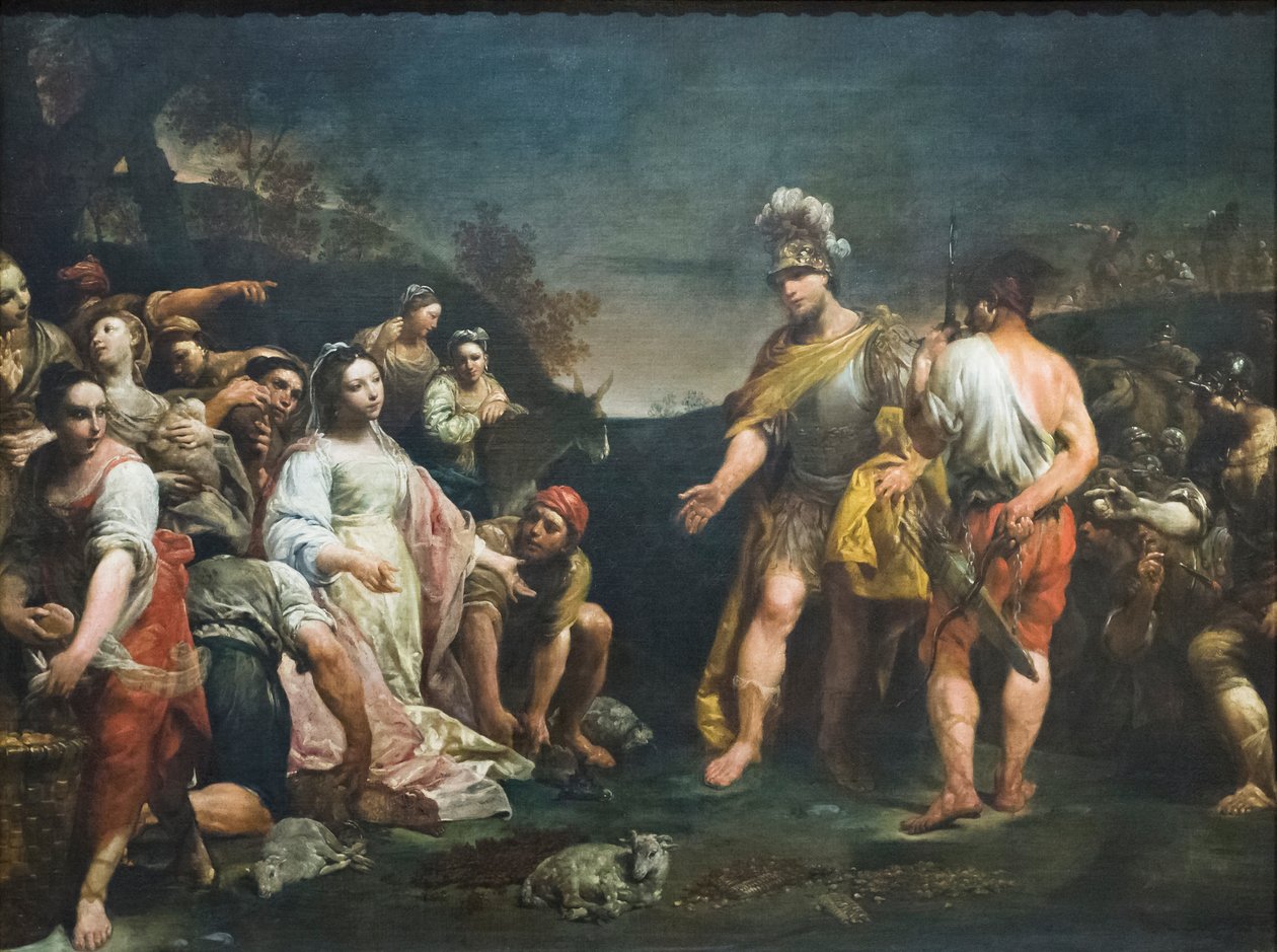 David og Abigail av Giuseppe Maria (1665 1747) Crespi