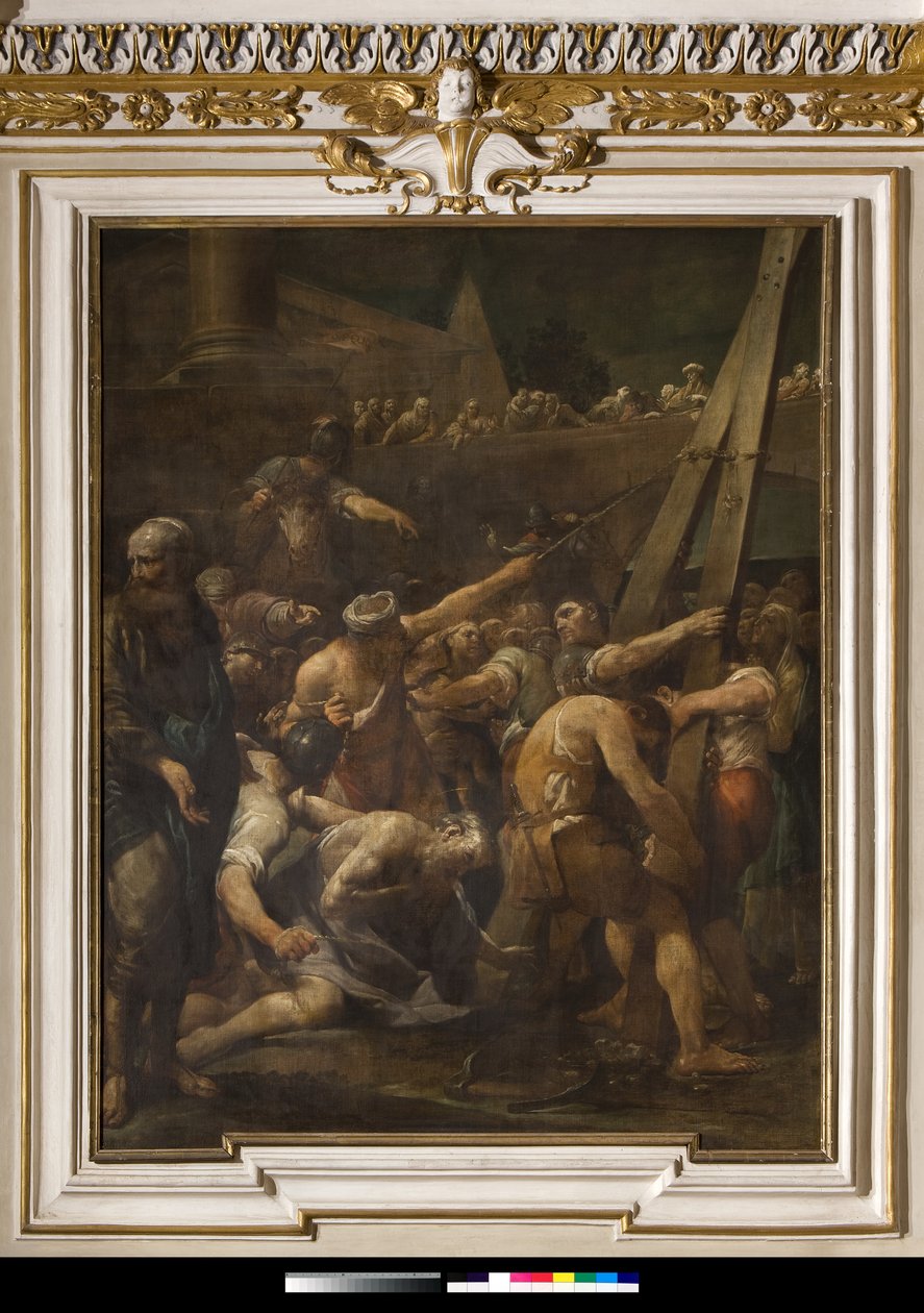 Saint Andrew før korset av hans martyrium av Giuseppe Maria Crespi