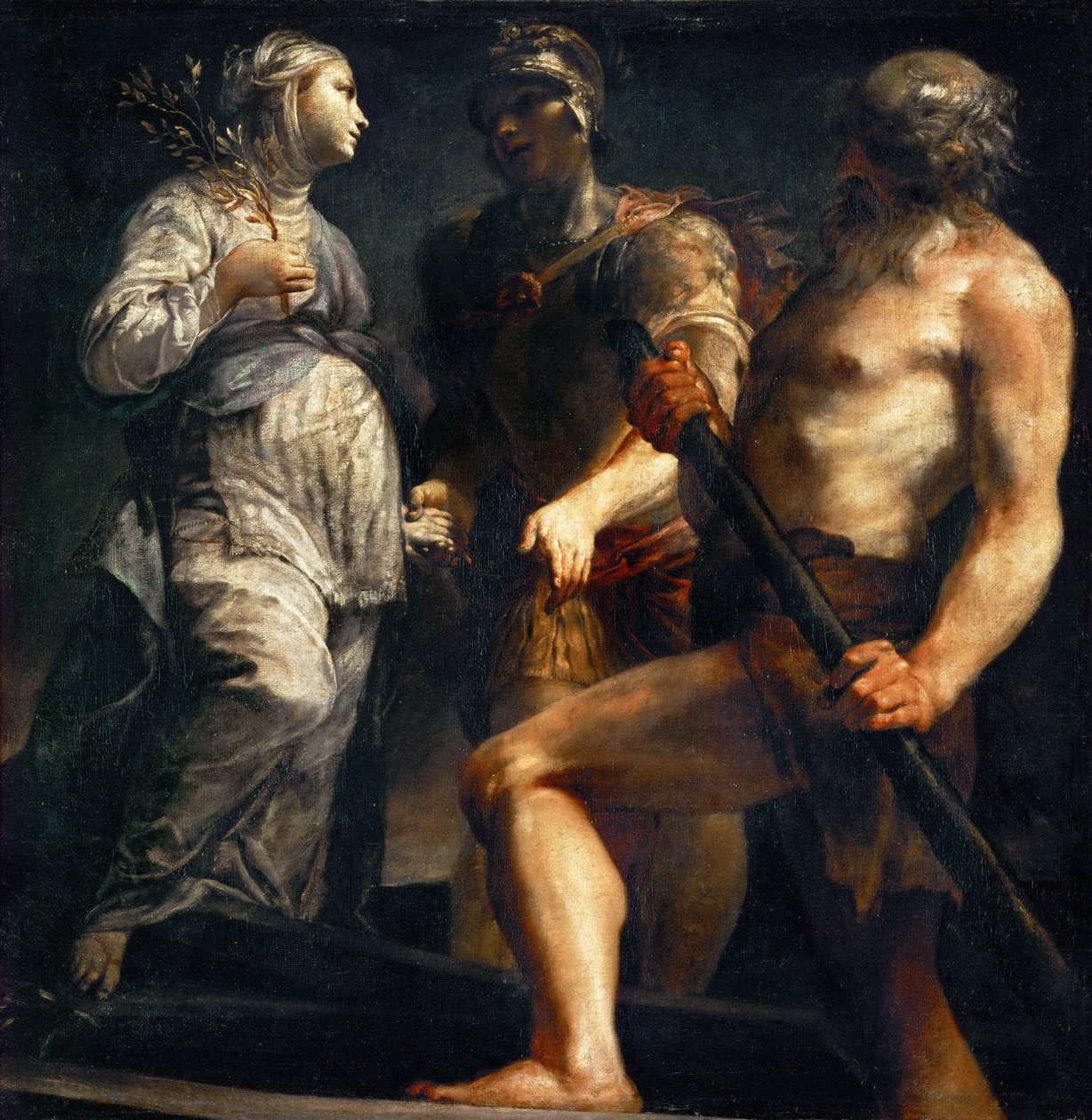 Aeneas, Sibyl og Charon, ca. 1695 av Giuseppe Maria Crespi