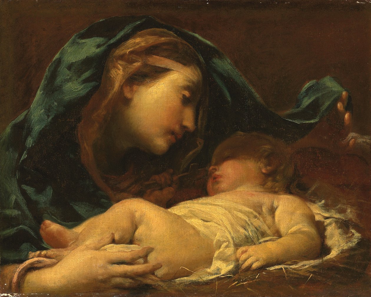 Madonna og barn av Giuseppe Maria Crespi
