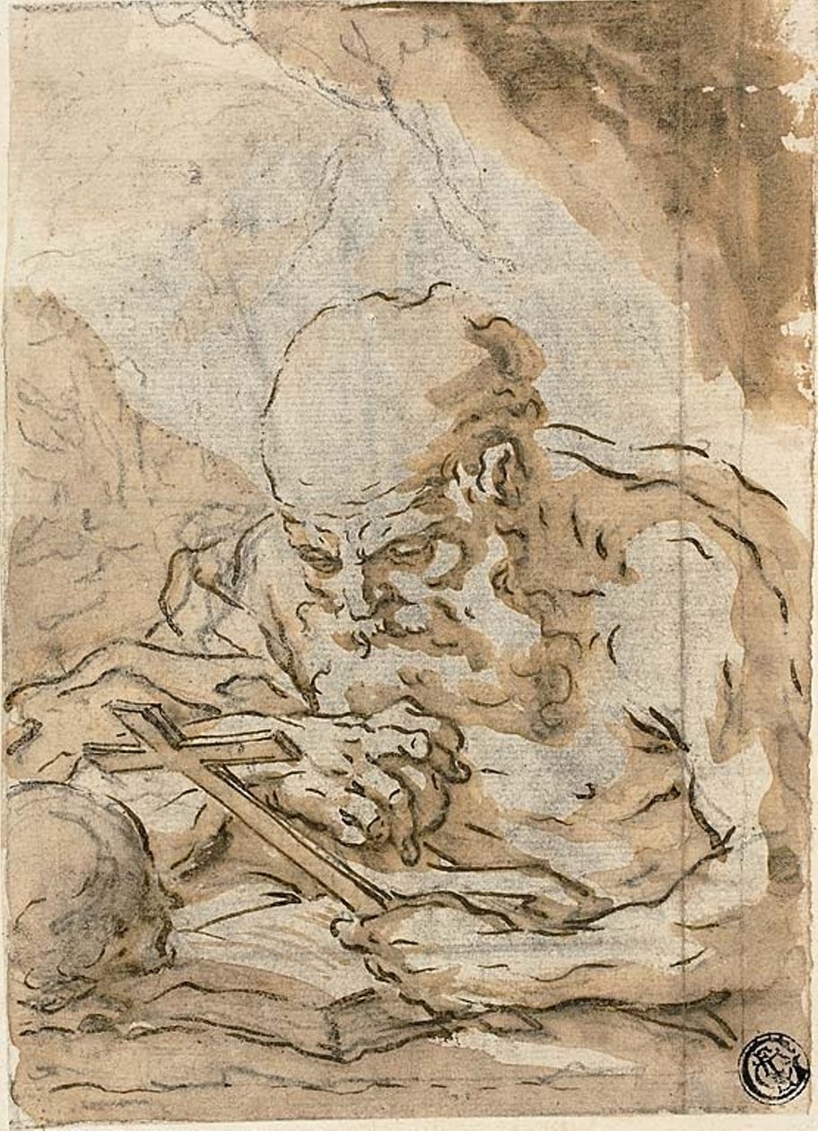 Den hellige Jerome av Giuseppe Maria Crespi