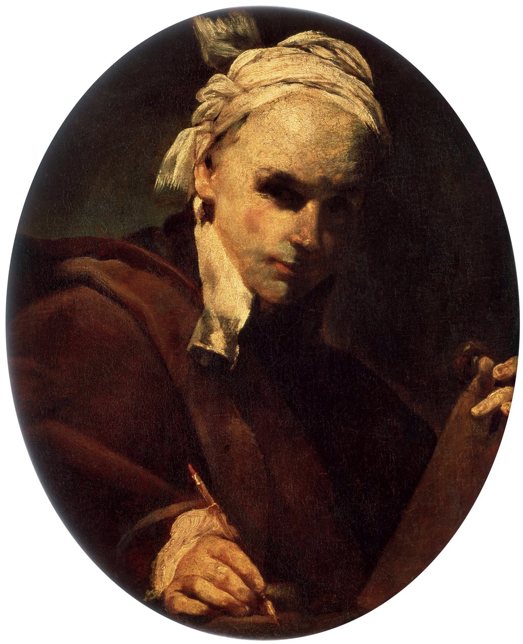Selvportrett, c1700. av Giuseppe Maria Crespi