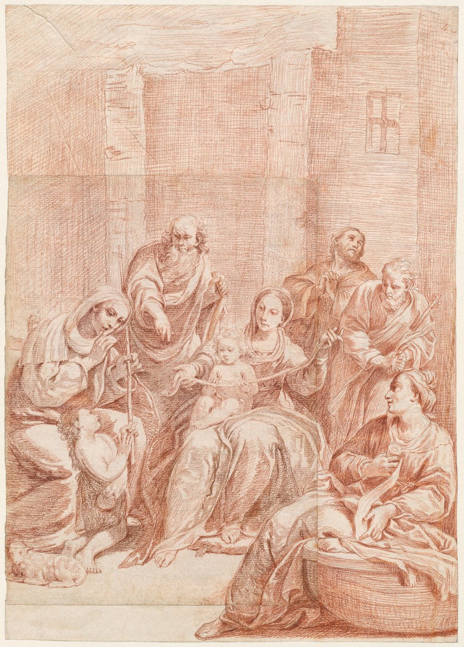 Den hellige familie av Giuseppe Maria Crespi