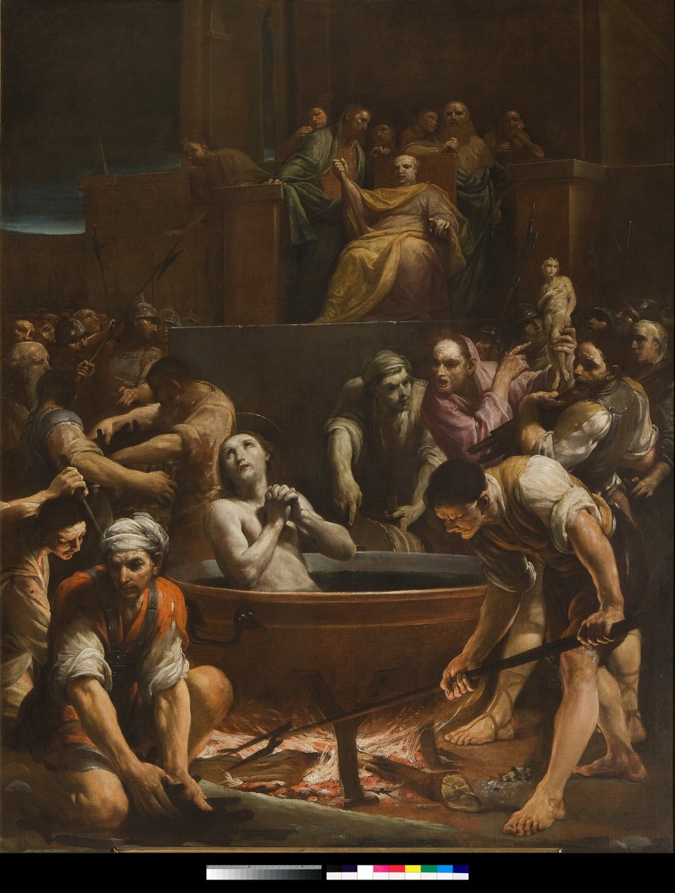 The Martyrium of Saint John the Evangelist, ca. 1715 av Giuseppe Maria Crespi