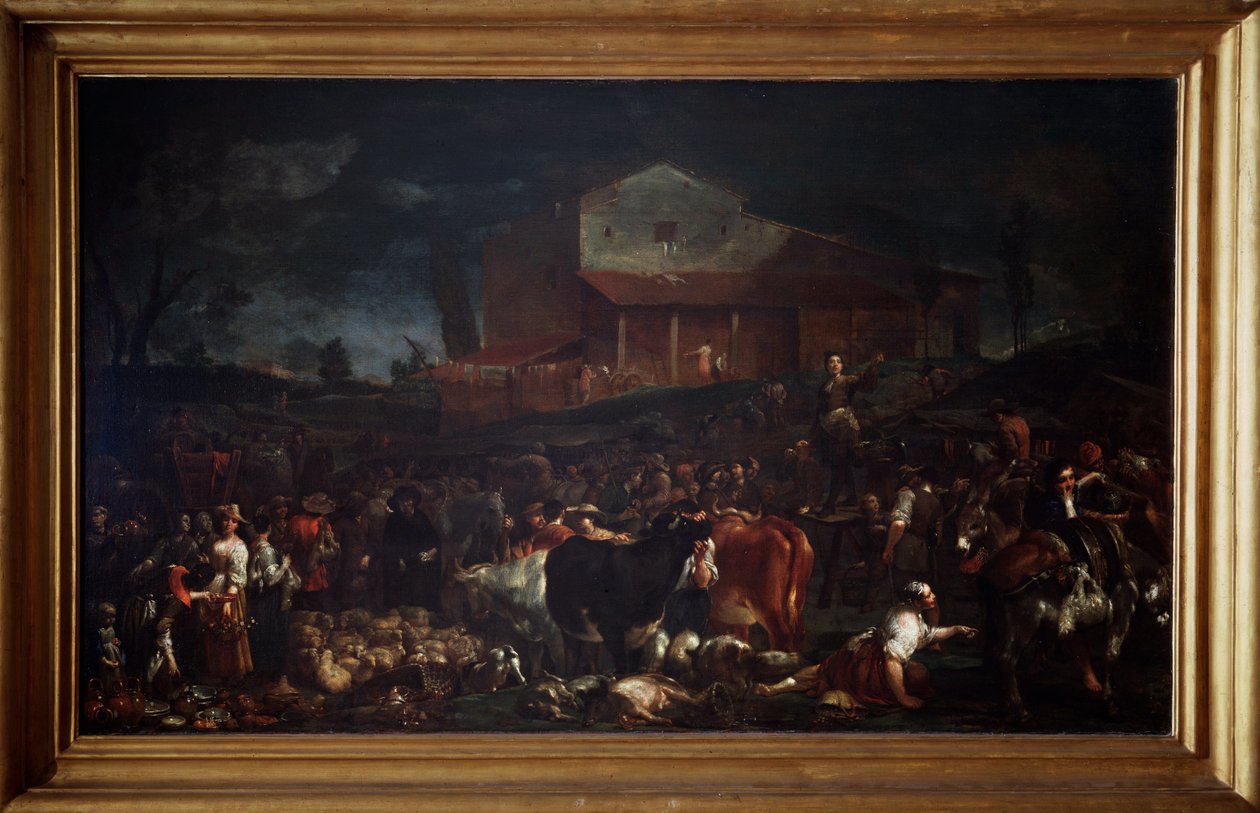 Messen i Poggio a Caiano i Toscana, Italia av Giuseppe Maria Crespi