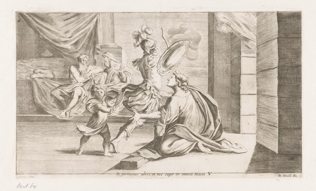 Aeneas drar voor de strijd Hvis du er i ferd med å gå til grunne, vil du gå og henrykke oss i alle ting (tittel på objekt) Omzwervingen van Aeneas (serietittel) L
