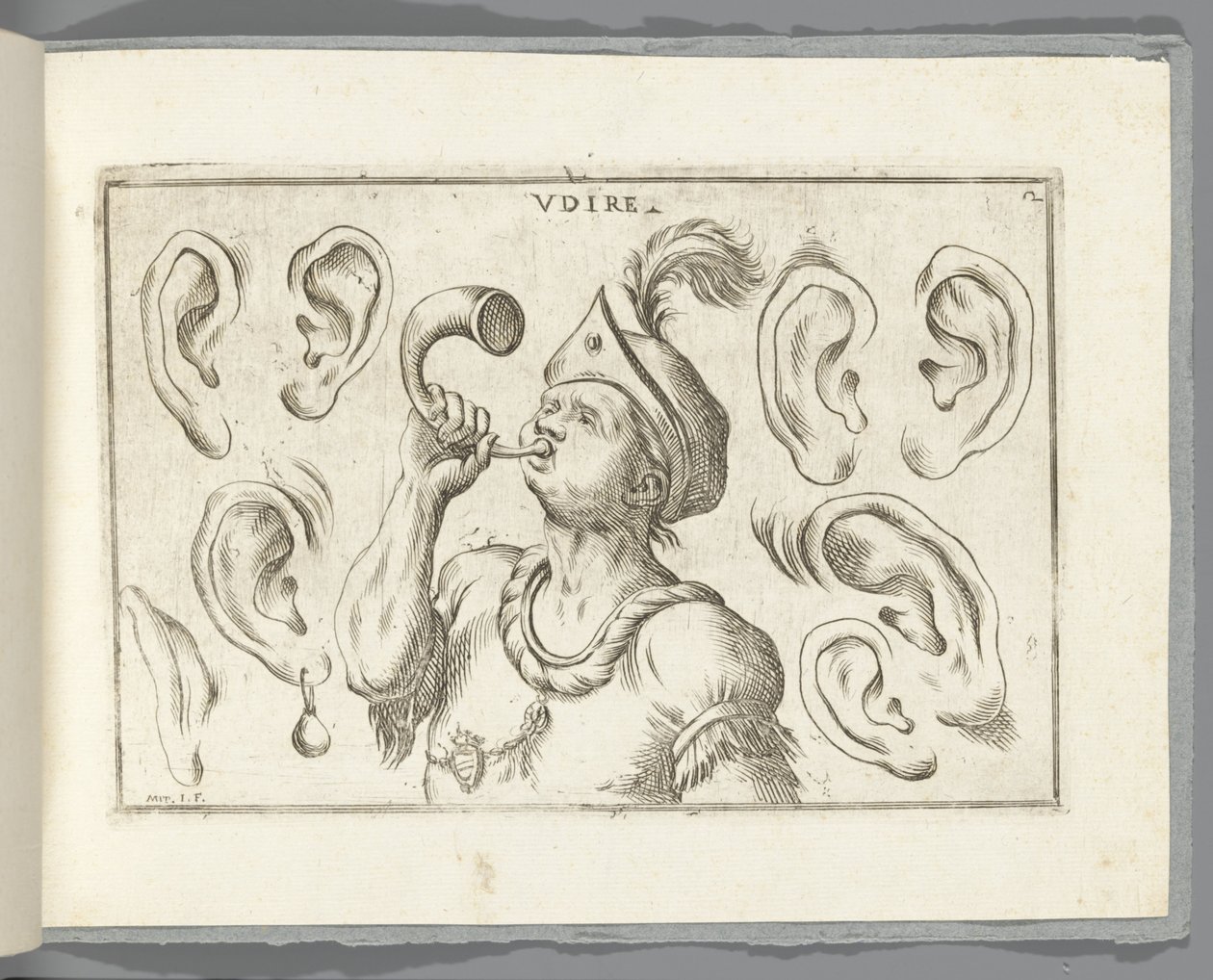hørsel Udire (tittel på objekt) av Giuseppe Maria Mitelli