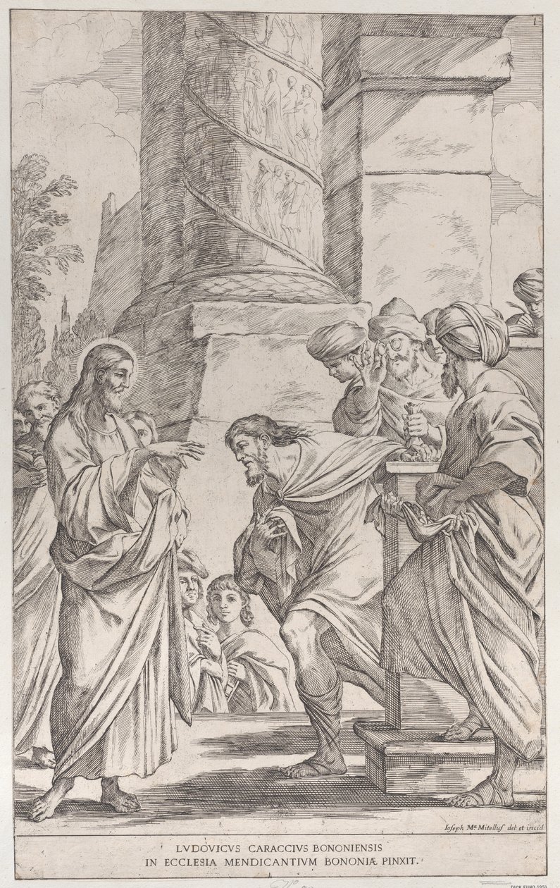 Plate 1: Matteus kall, 1678. av Giuseppe Maria Mitelli