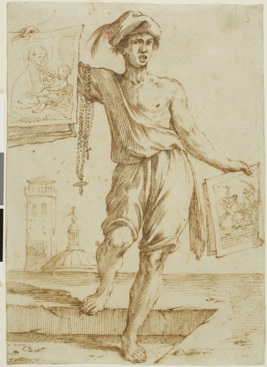Selger av rosenkranser og hellige bilder av Giuseppe Maria Mitelli