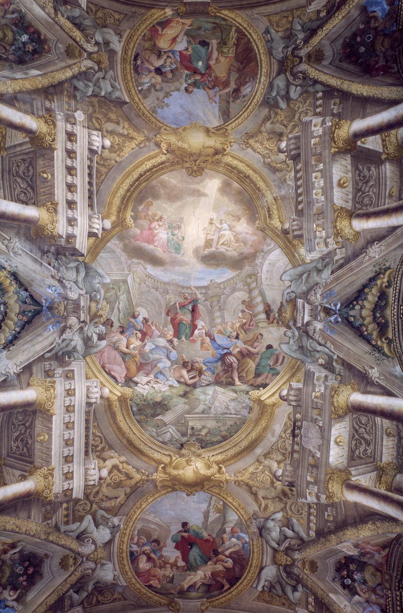 St Pauls gjerninger i Areopagus, Bologna, Italia (bilde) av Giuseppe Maria and Antonio Rolli