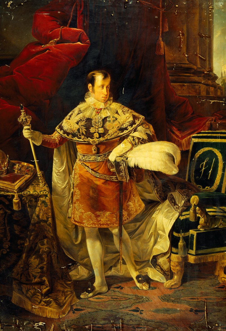 Portrett av Ferdinand I av Østerrike (Wien av Giuseppe Molteni
