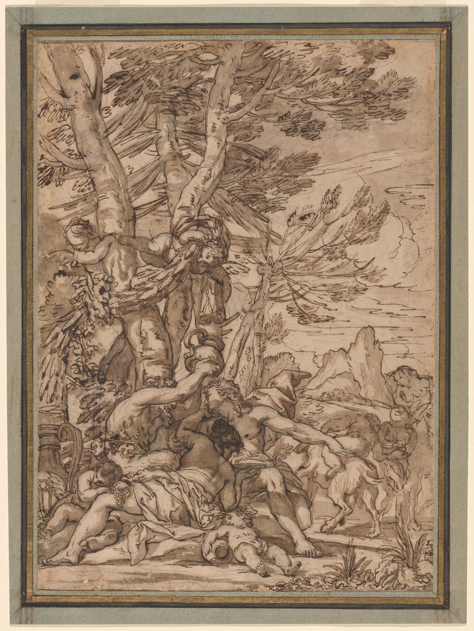 en bachchanal av Giuseppe Nicola Nasini