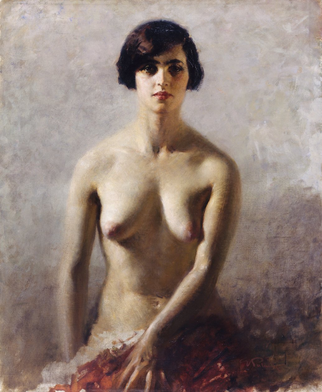 Nudenorwegian feminin av Giuseppe Palanti
