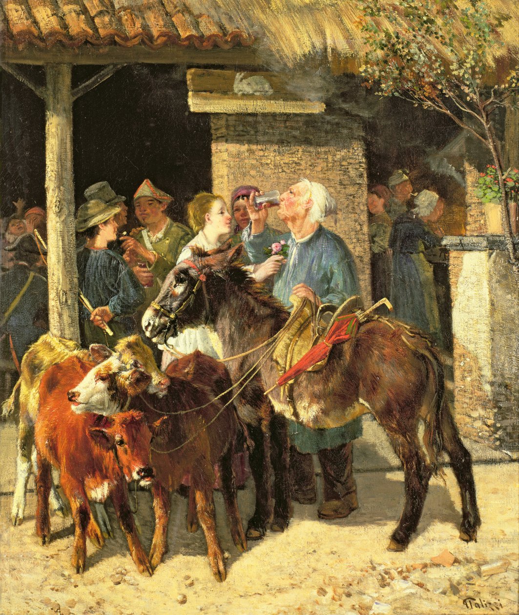 Kalvehandleren av Giuseppe Palizzi