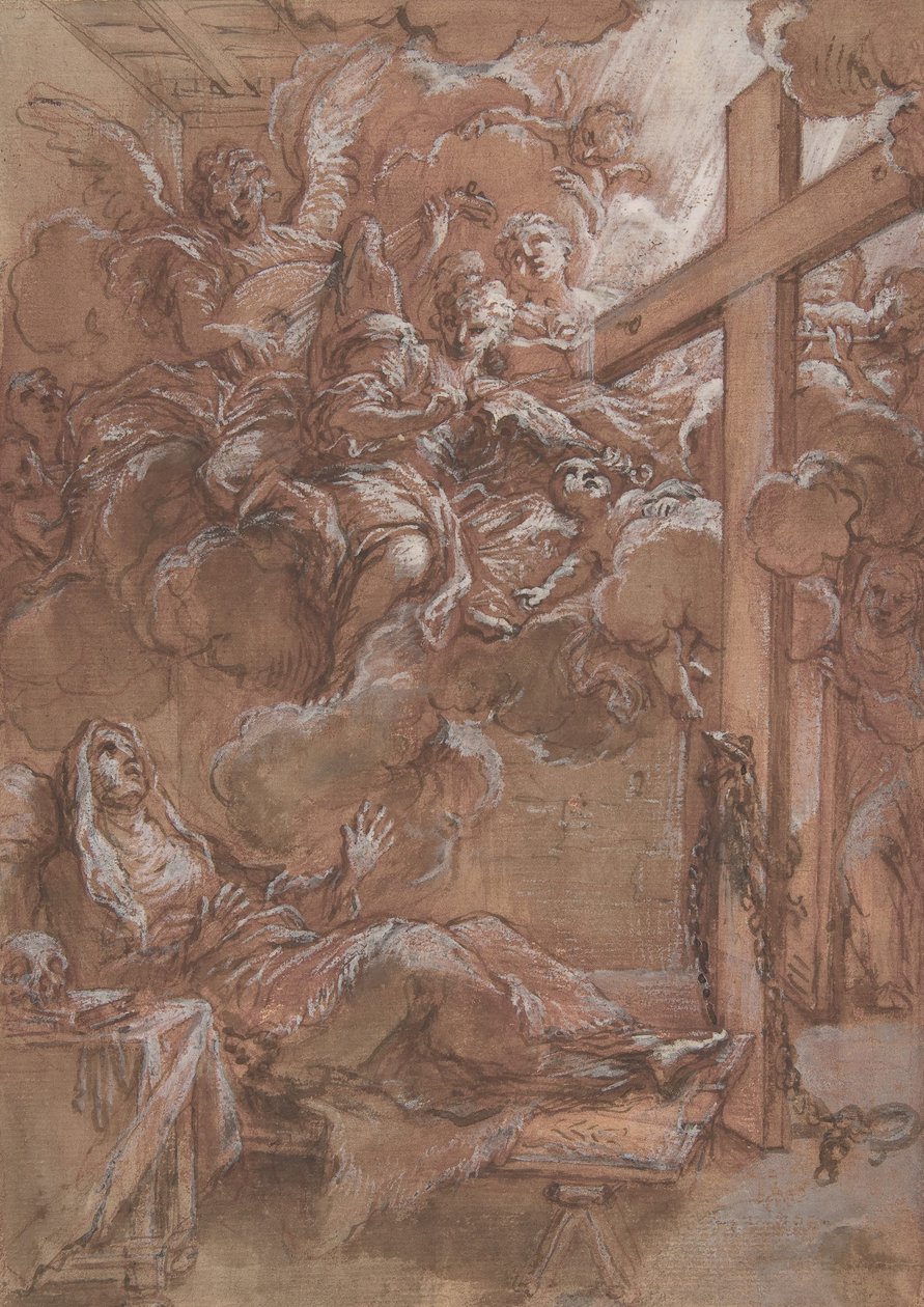 Ekstasen til den salige Giacinta Marescotti, ca. 1675-1714. av Giuseppe Passeri