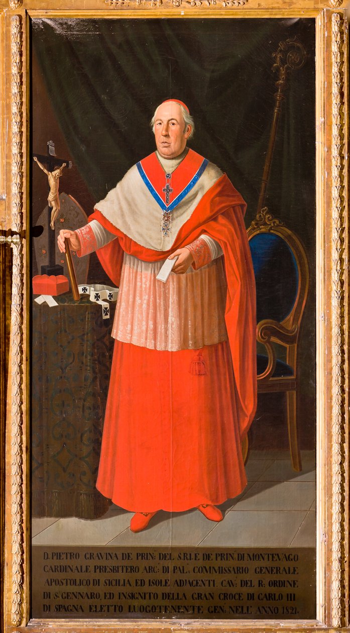 Portrett av kardinal Pietro Gravina, ca. 1825 (olje på lerret) av Giuseppe Patania