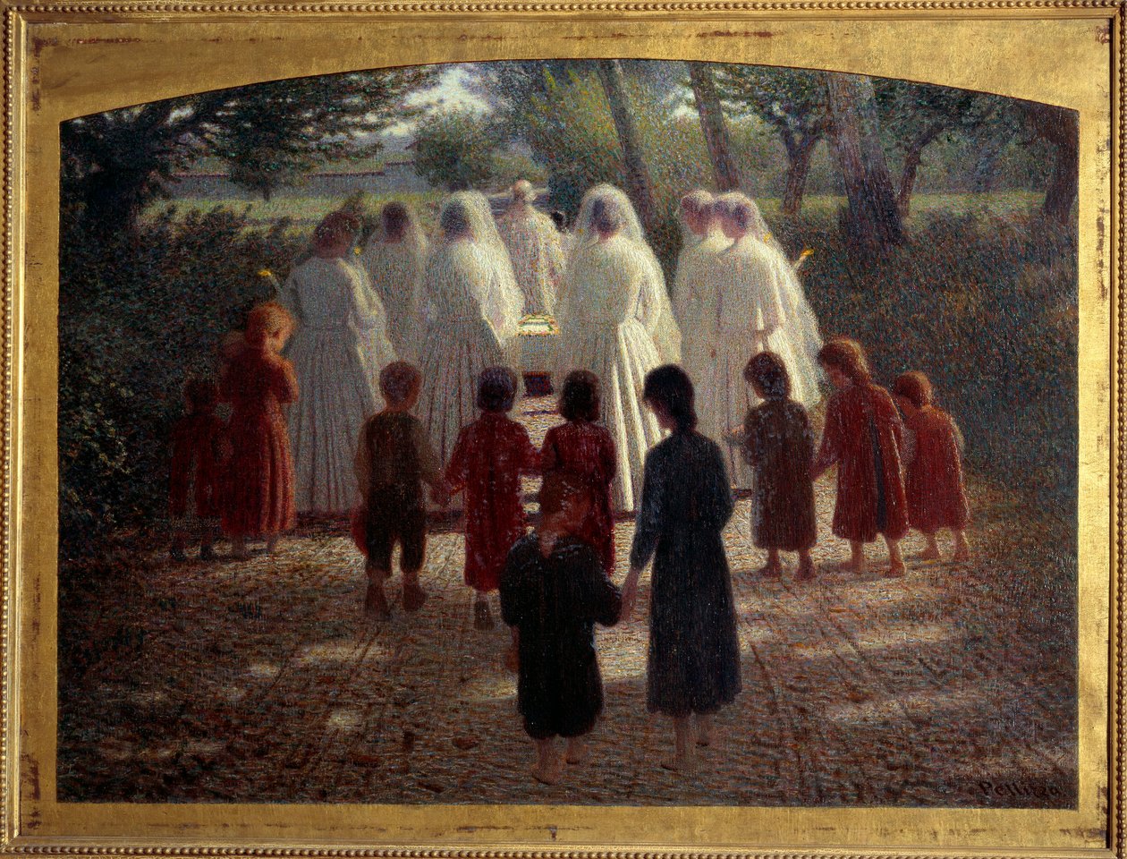 Flower Broken Painting av Giuseppe Pellizza da Volpedo (1868-1907) 1902 Søn.0,79x1,07 m Paris, musee d