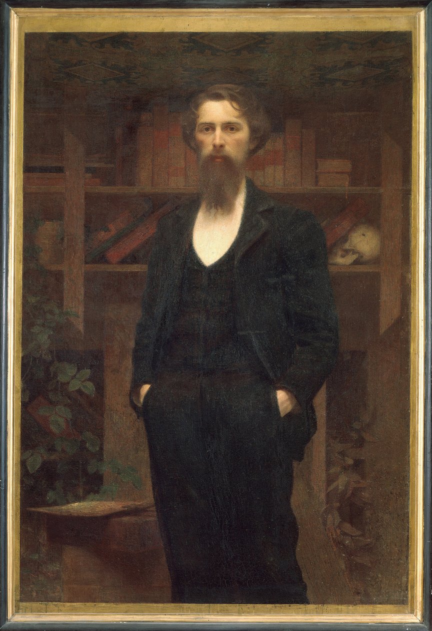 Selvportrett - Giuseppe Pellizza da Volpedo (1868-1907). Olje på lerret av Giuseppe Pellizza da Volpedo