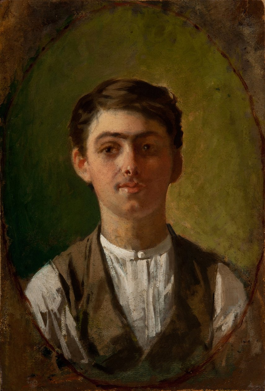 Selvportrett, 1885-1886. av Giuseppe Pellizza da Volpedo