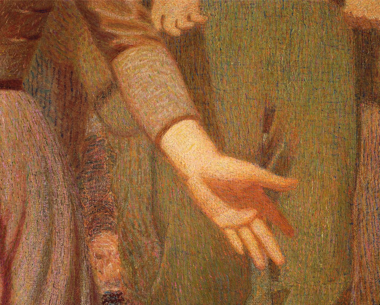 Den fjerde staten, av Giuseppe Pellizza da Volpedo, detalj av Giuseppe Pellizza da Volpedo