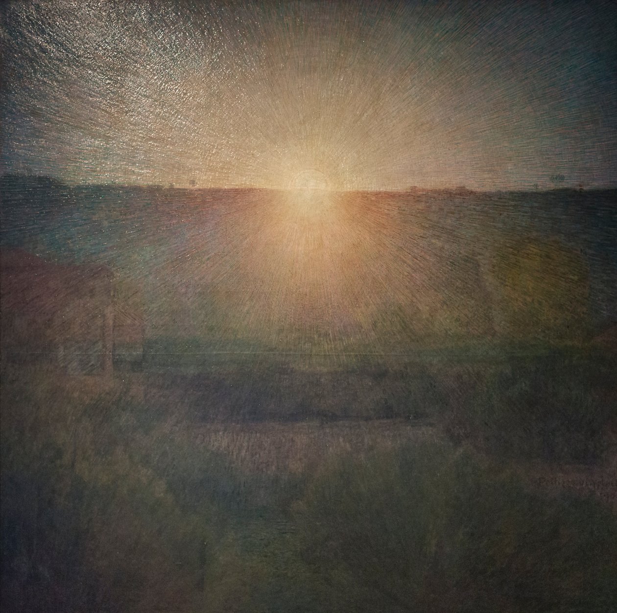 Den stigende solen av Giuseppe Pellizza da Volpedo