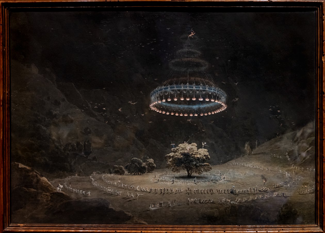 Valnøtttreet i Benevento (heksenes sabbat) av Giuseppe Pietro Bagetti