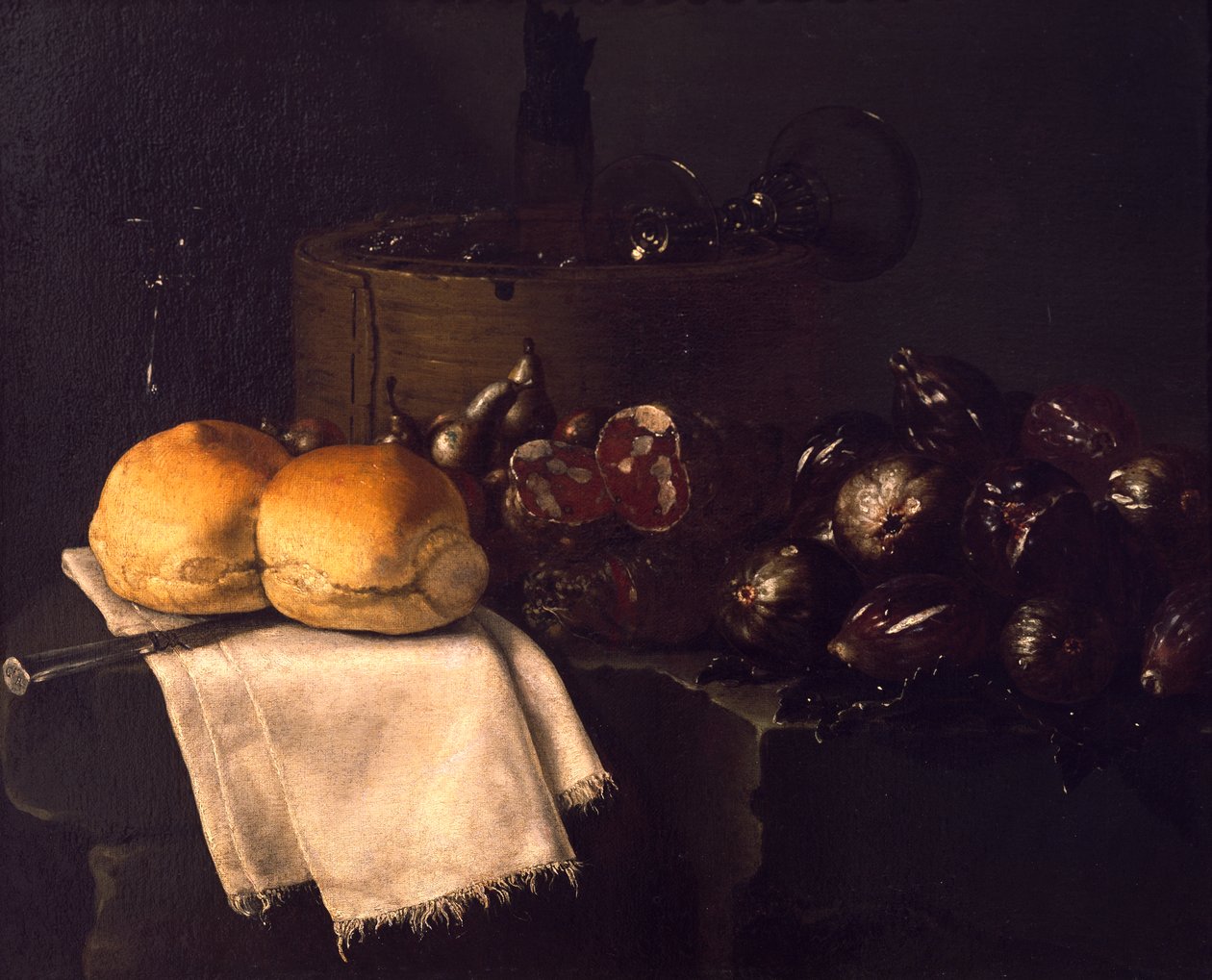 Innvendig kjøkken, av Giuseppe Recco (1634-1695) av Giuseppe Recco