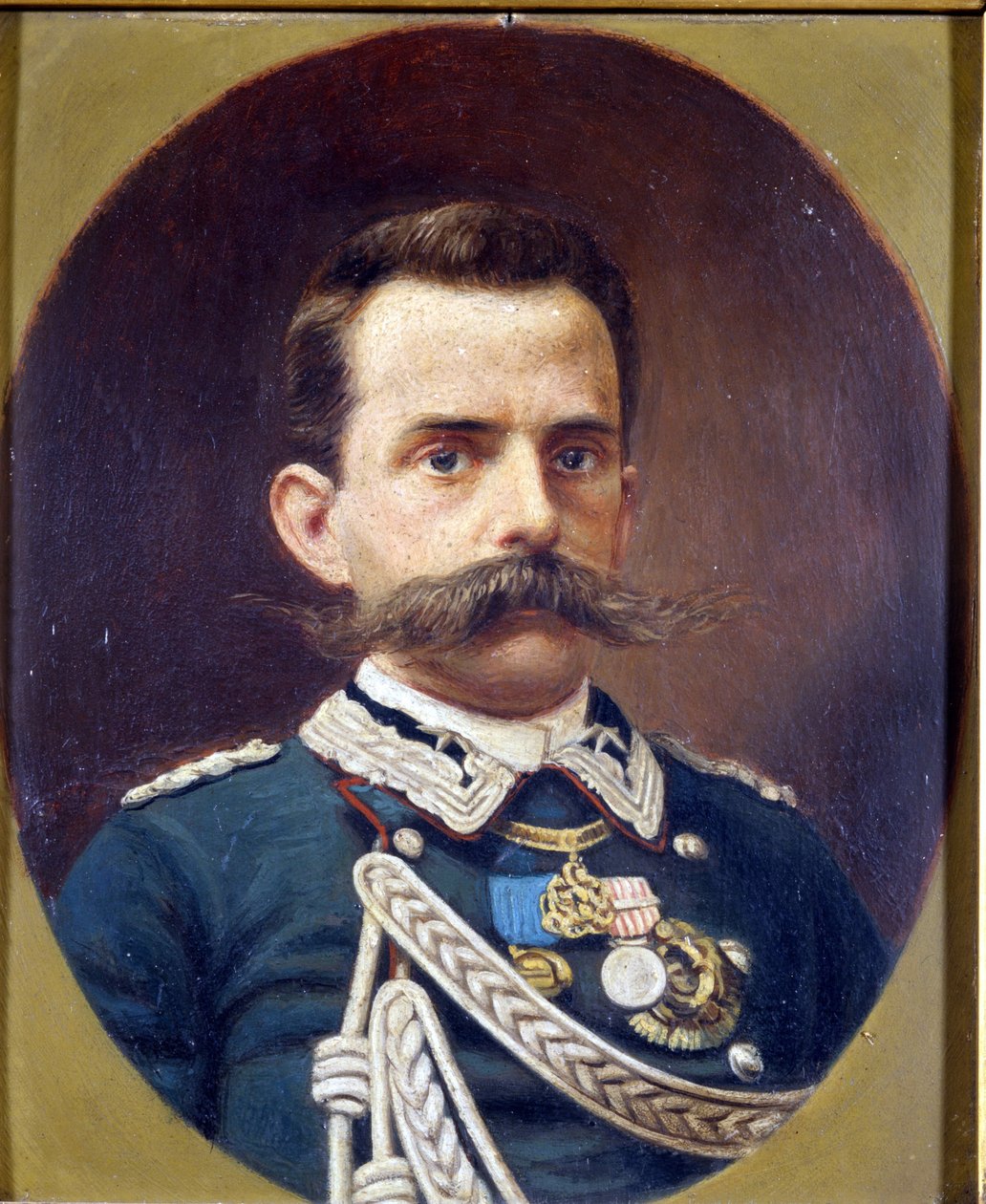 Humbert I (1844-1900). Maleri av G. Riva. Museum for Risorgimento. Milan av Giuseppe Riva