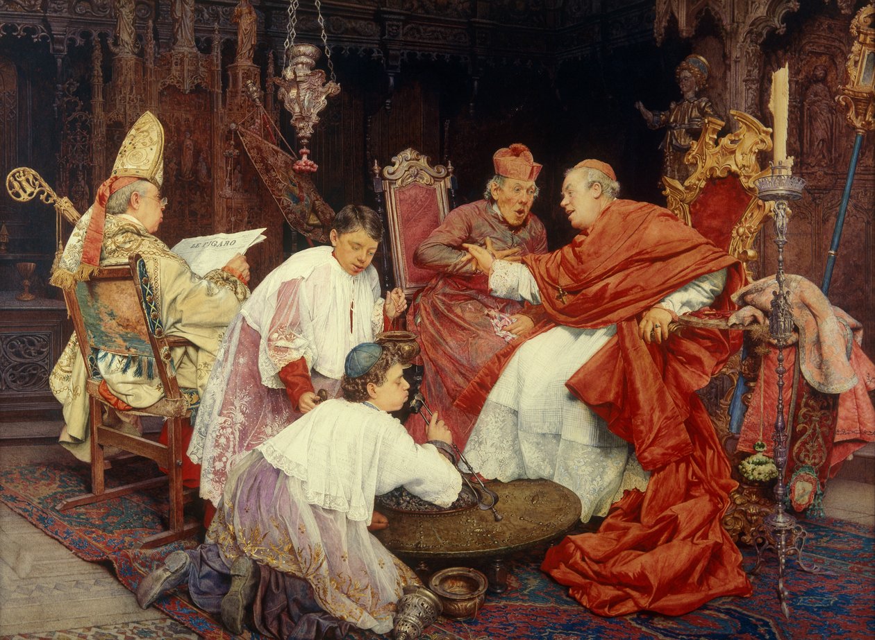 Kardinaler i et indre av Giuseppe Signorini
