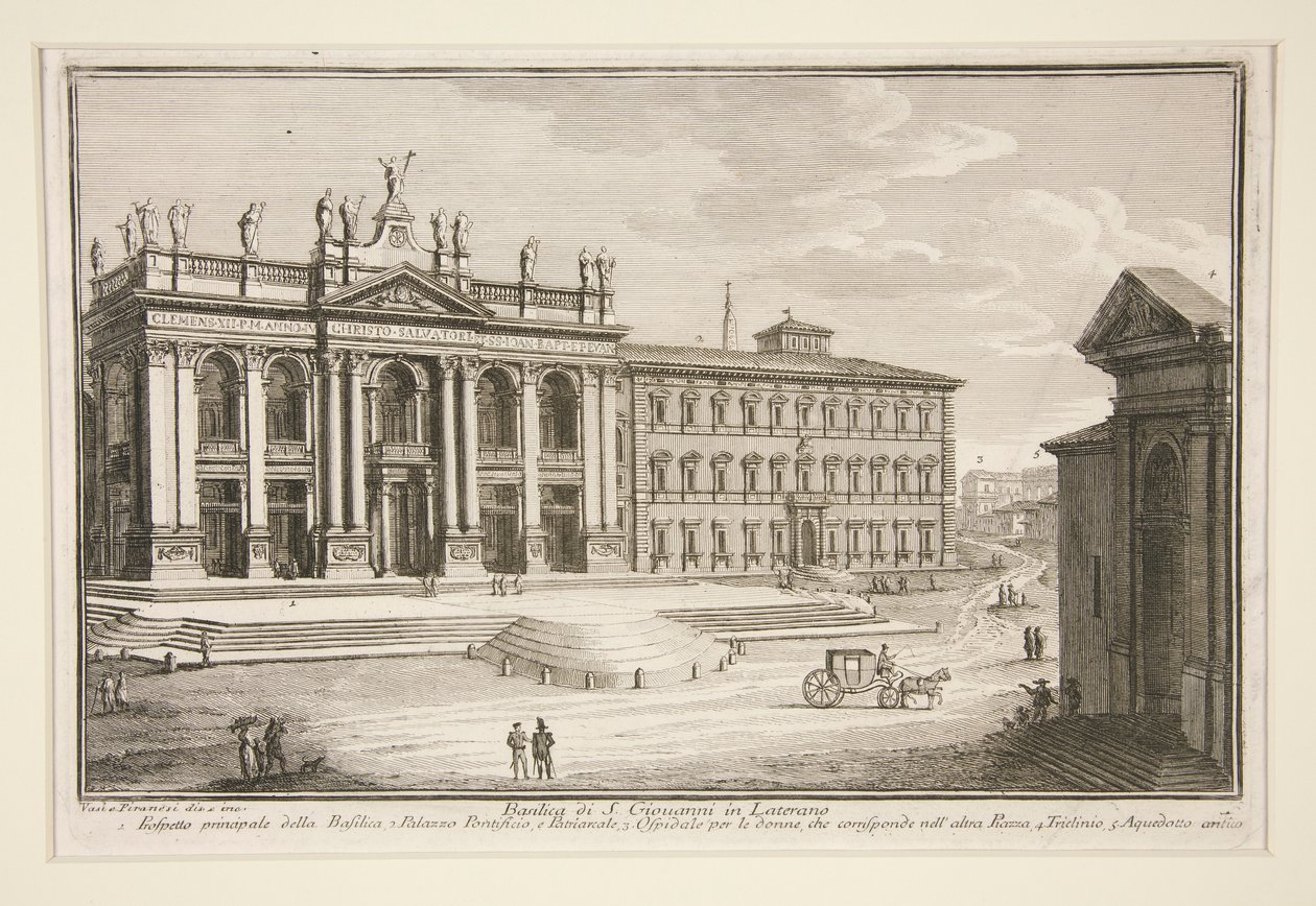 Basilica of St. John Lateran (The Church of St. John Lateran) av Giuseppe Vasi
