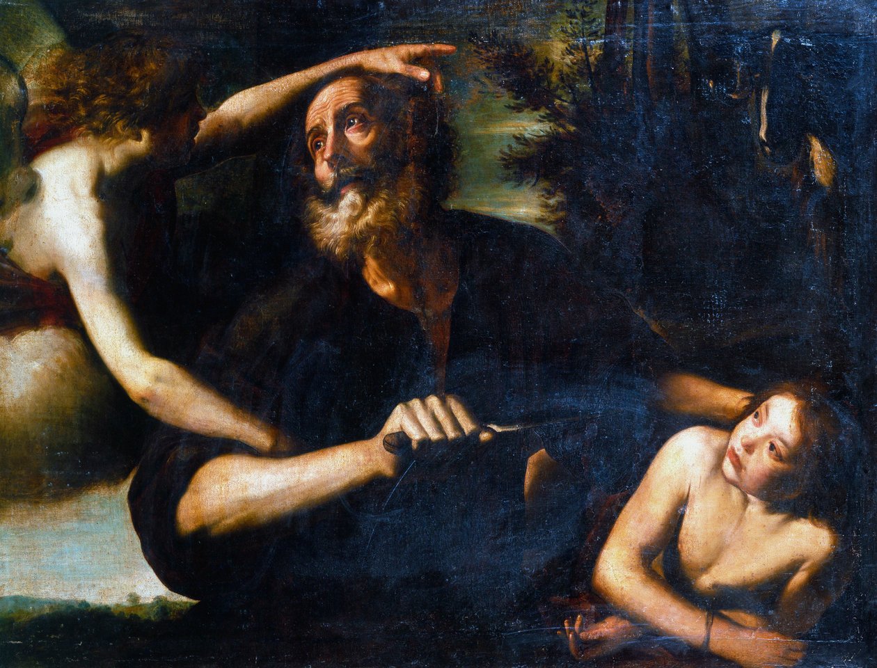 The Sacrifice of Isaac, tidlig på 1600-tallet av Giuseppe Vermiglio