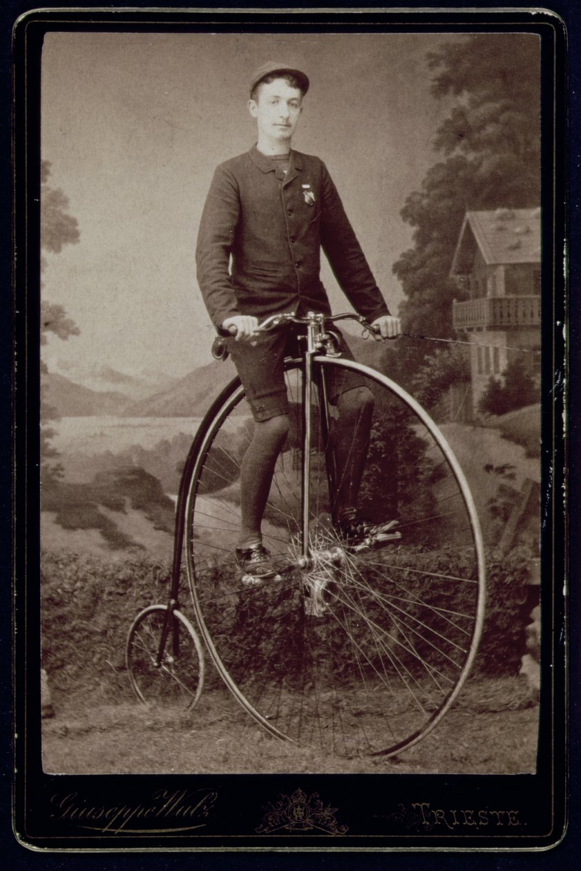 The Cyclist (sølvbromid gelatintrykk) av Giuseppe Wulz