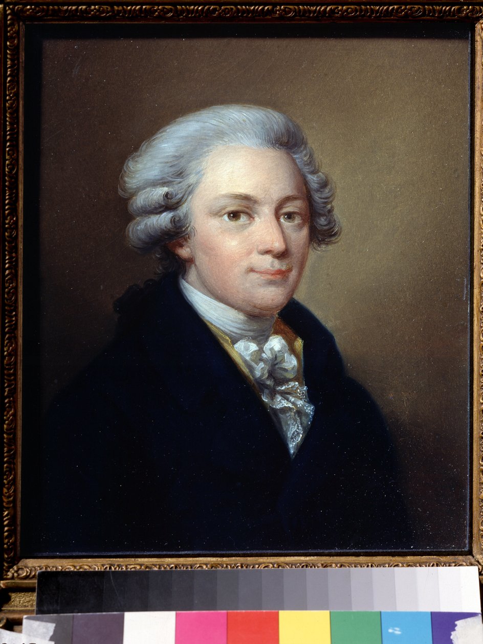""Portrett av komponisten Wolfgang Amadeus Mozart (1756-1791)"" Maleri av Jozef Grassi (1757-1838) ca. 1783 State Central Glinka Museum of Music, Moskva av Giuseppe or Josef Grassi