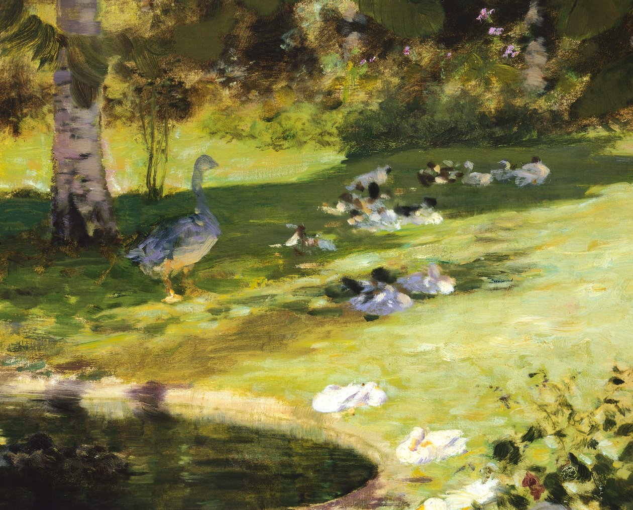 Frokost i hagen, av Giuseppe de Nittis, detalj av Giuseppe or Joseph de Nittis